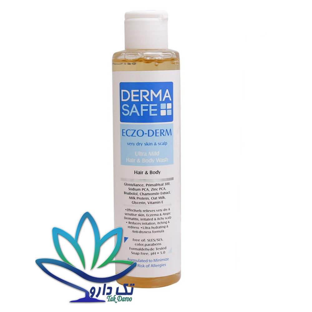 شامپو سر و بدن مناسب برای پوست های خشک درماسیف شامپو سر و بدن مناسب برای پوست های خشک درماسیف