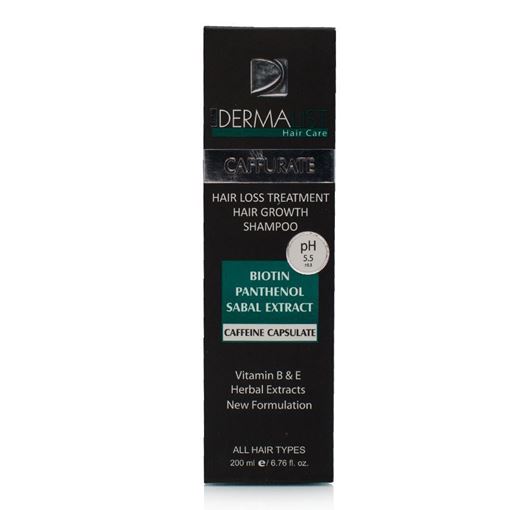 شامپو تقویت کننده مو درمالیست حاوی کافئین 200 میلی لیتر