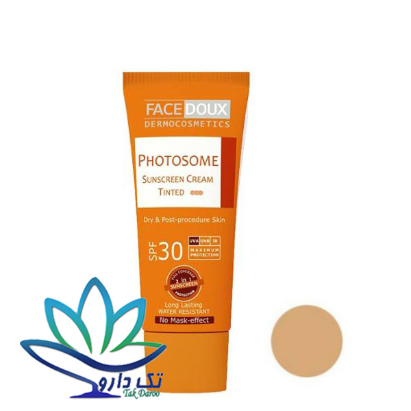 کرم ضد آفتاب رنگی فیس دوکس حجم 40 میلی لیتر