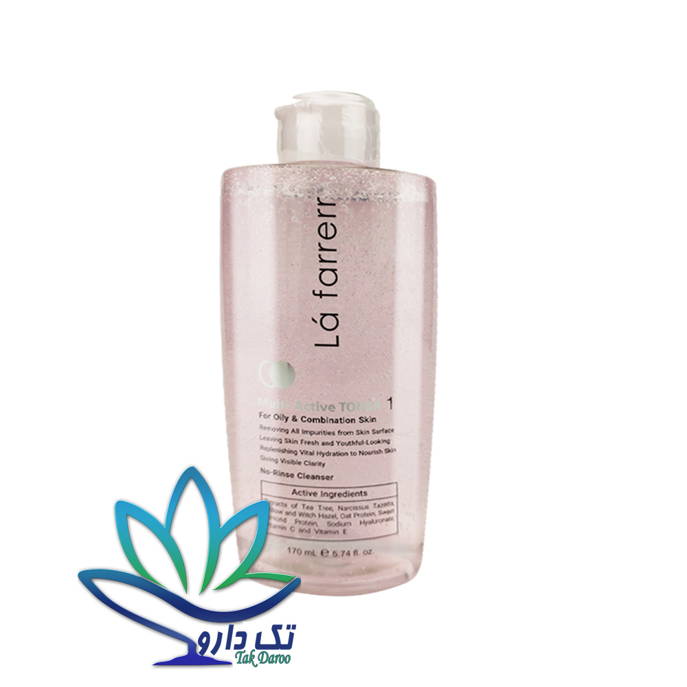 تونر مولتی اکتیو پوست چرب و مختلط لافارر 170 میلی لیتر تونر مولتی اکتیو پوست چرب و مختلط لافارر 170 میلی لیتر