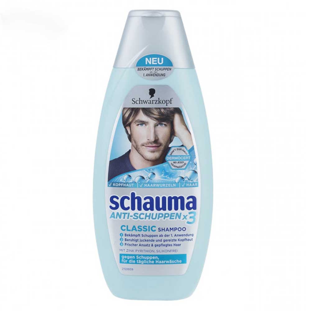 شامپو ضد شوره مردانه شوما مدل Classic X3 مخصوص موهای دارای شوره خشک 400ml