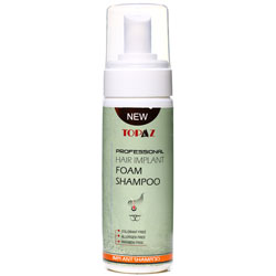 شامپو فوم توپاز مناسب برای بعد از کاشت مو 150 میلی لیتر