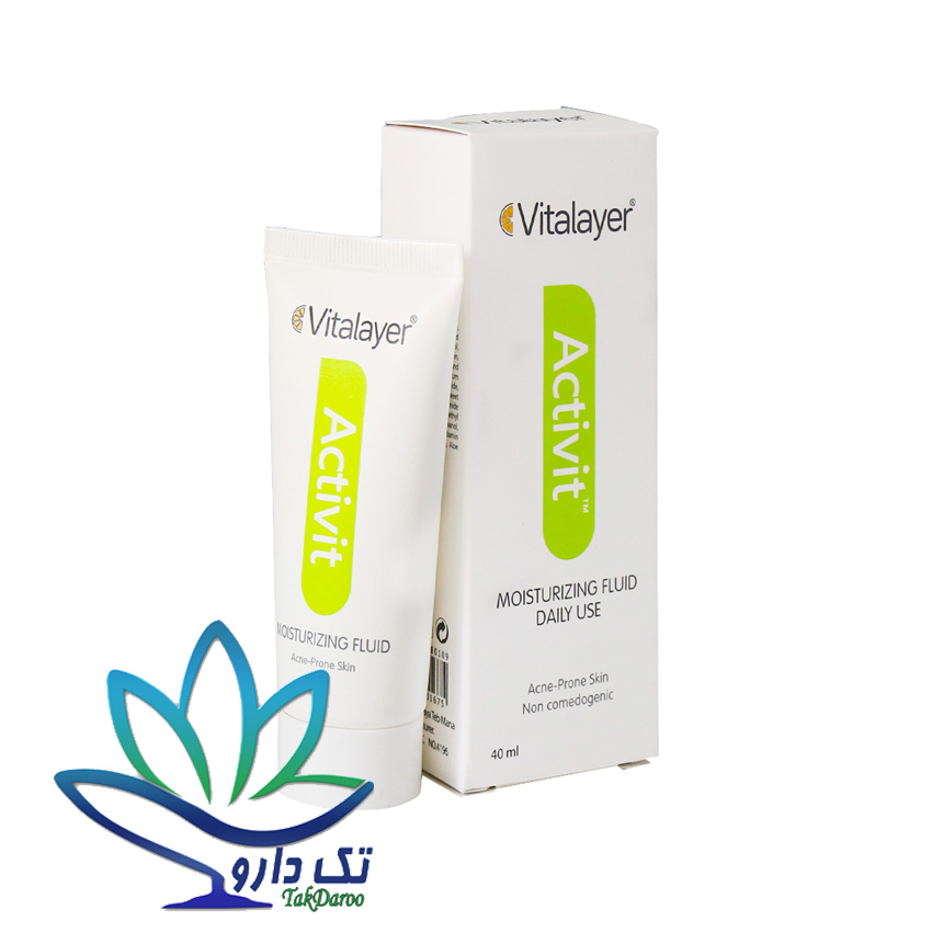 فلوئید مرطوب کننده پوست چرب ویتالیر 40 میلی لیتر