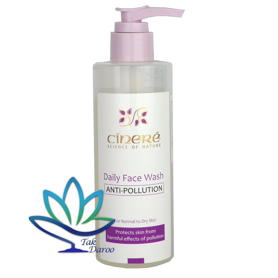 ژل شستشوی صورت ضد آلودگی هوا سینره مخصوص پوست های معمولی تا خشک 200 میلی لیتر