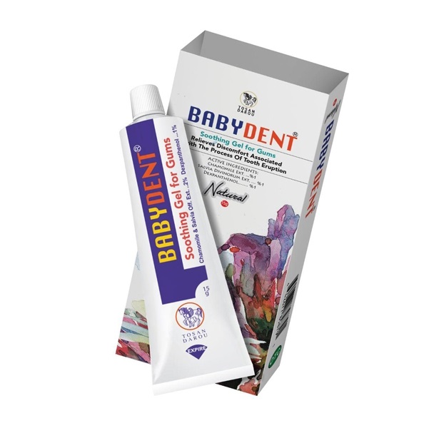 ژل دهانی بیبی دنت توسن دارو ۱۵ گرمی