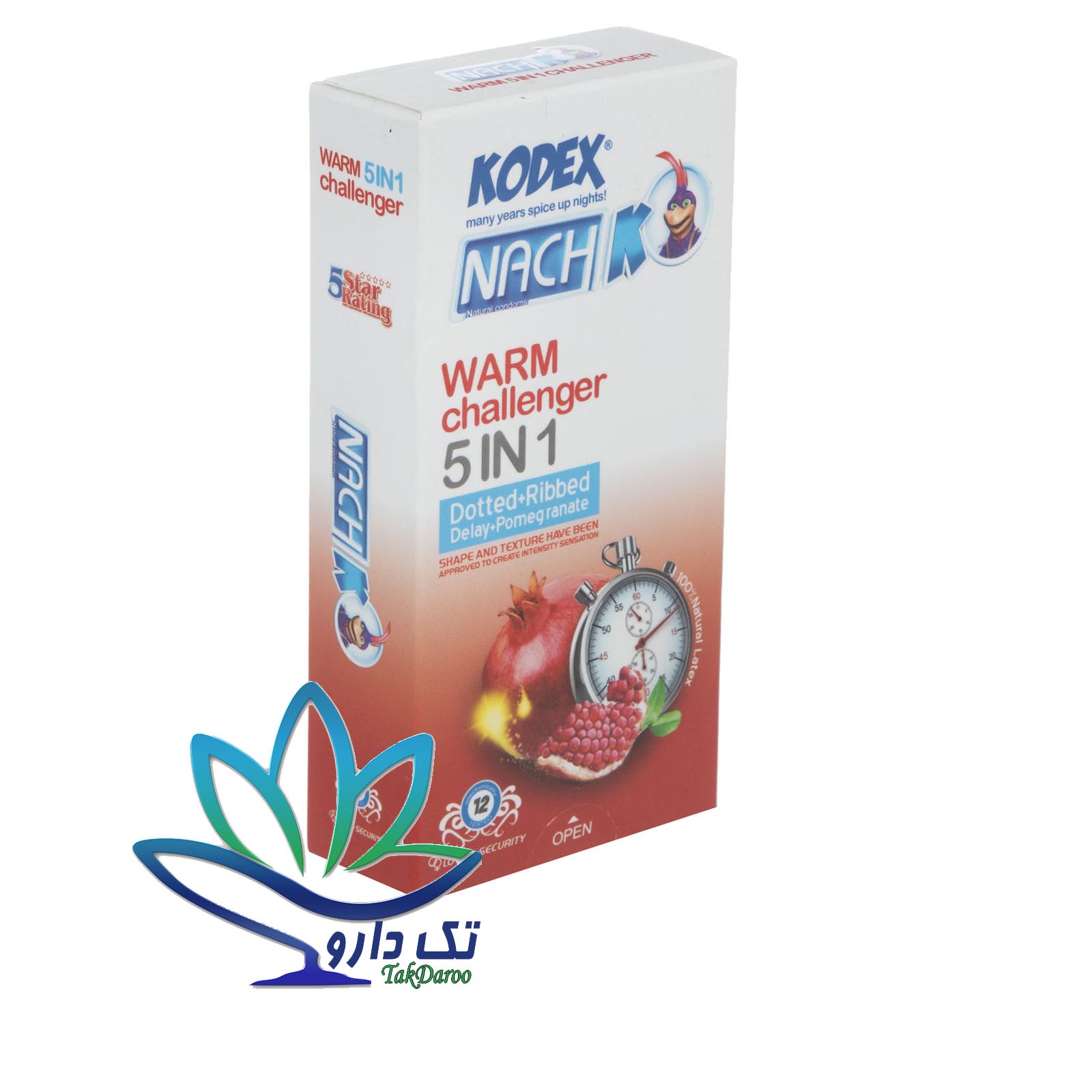 کاندوم 5 کاره کدکس مدل وارم چلنجر 12 عدد کاندوم 5 کاره کدکس مدل وارم چلنجر 12 عدد