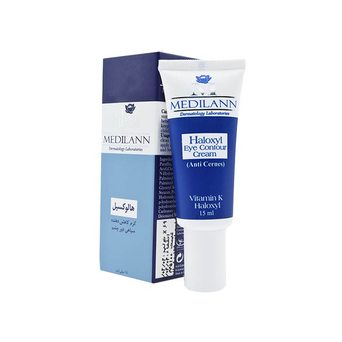 کرم دور چشم هالوکسیل مدیلن مناسب انواع پوست ۱۵ میلی لیتر