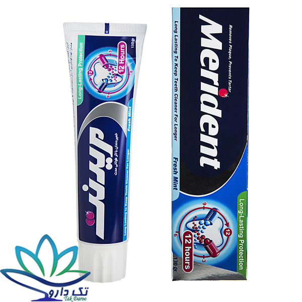 خمیر دندان کامل با اثر طولانی مدت مدل 12hours مریدنت 130 گرم خمیر دندان کامل با اثر طولانی مدت مدل 12hours مریدنت 130 گرم