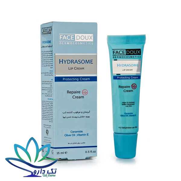 کرم مرطوب کننده و محافظ لب هیدرازوم فیس دوکس