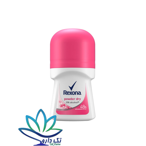 رول ضد تعریق زنانه رکسونا مدل Powder Dry حجم 50 میلی لیتر