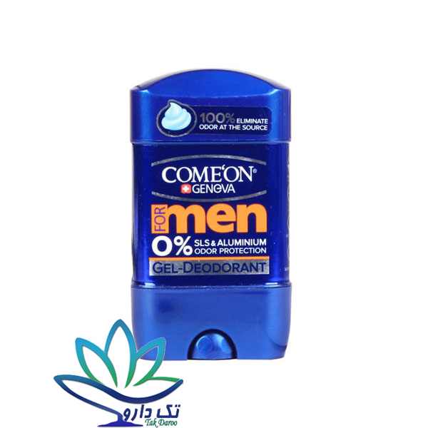 استیک ژلی شفاف ضد تعریق مردانه کامان فاقد آلومینیوم حجم ۷۵ میلی لیتر