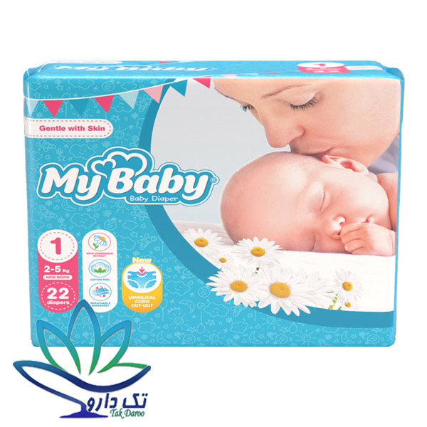 پوشک مای بی بی سری مهربان سایز 1 بسته 22 عددی