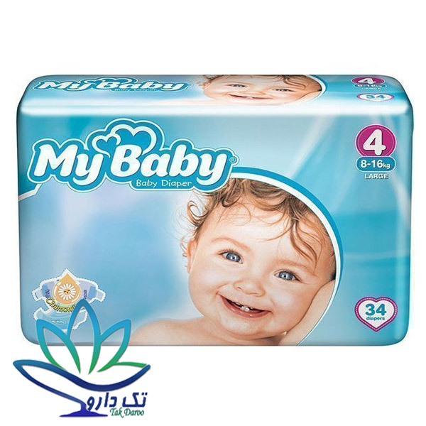 پوشک مای بی بی سری مهربان سایز 4 بسته 32 عددی
