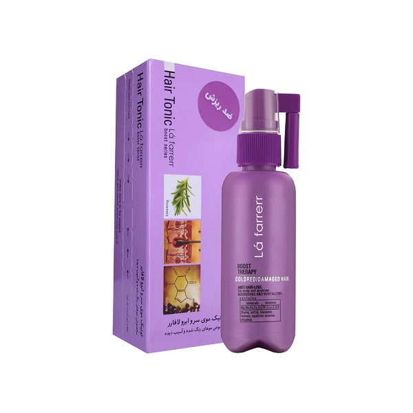 هیر تونیک ضد ریزش موی سر و ابرو لافارر مخصوص موهای رنگ شده و آسیب دیده 60 میل
