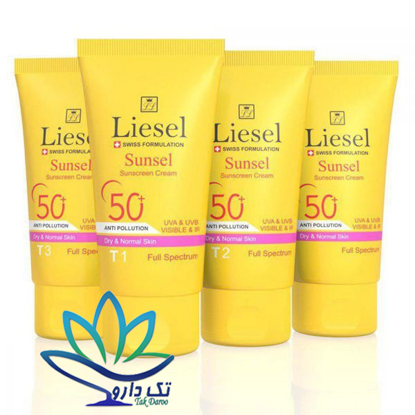 کرم ضد آفتاب رنگی سانسل پوست خشک و نرمال لایسل