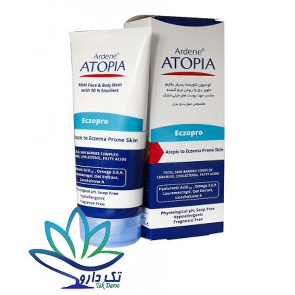 لوسیون شوینده بسیار ملایم حاوی 50 درصد روغن نرم کننده آتوپیا آردن 200 گرم