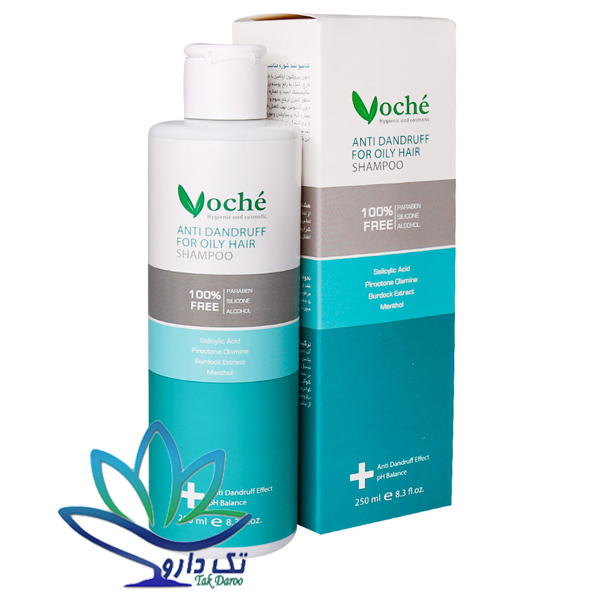  شامپو ضدشوره موهای چرب وچه حجم ۲۵۰ml