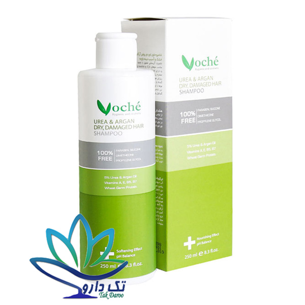 شامپو ترمیم کننده و آبرسان مو وچه حاوی اوره و روغن آرگان مناسب موهای خشک و آسیب دیده حجم 250 میل