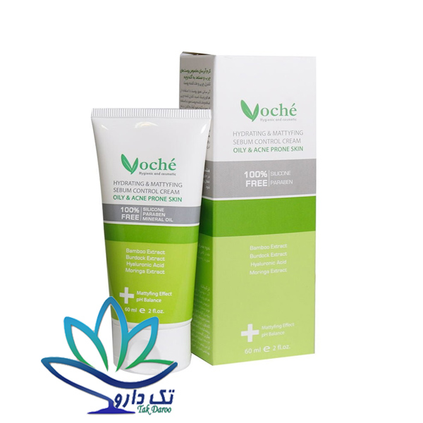 کرم آبرسان مخصوص پوست‌ های چرب و مستعد آکنه وچه 60 میلی لیتر