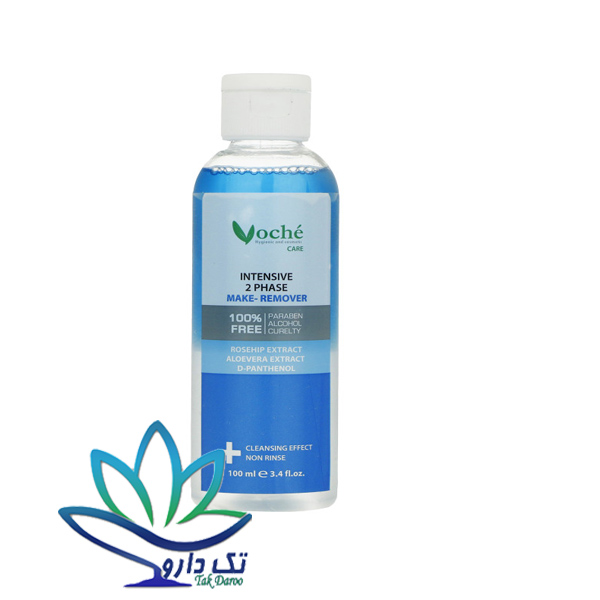 محلول پاک کننده آرایش صورت دوفاز وچه مدل Rosehip حجم 100 میلی لیتر