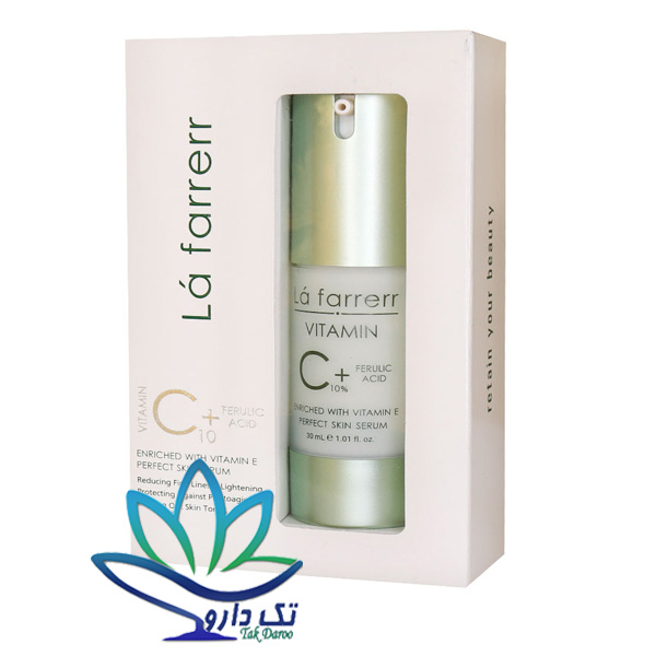 سرم ویتامین سی 10 درصد لافارر ضد پیری و روشن کننده پوست 30 میلی لیتر