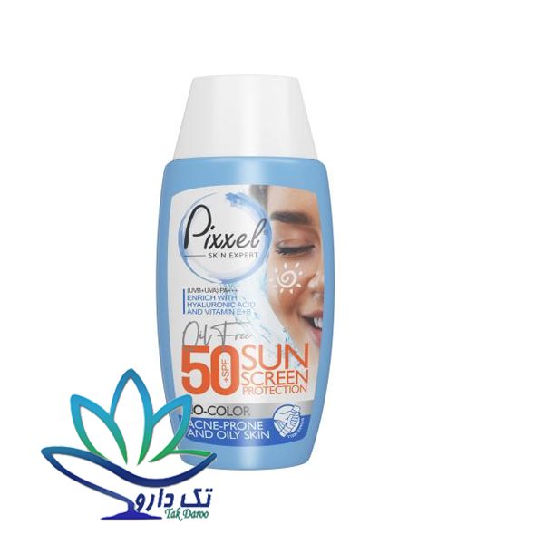ضد آفتاببی رنگ پوست چرب پیکسل SPF50 حجم ۵۰ml ضد آفتاببی رنگ پوست چرب پیکسل SPF50 حجم ۵۰ml