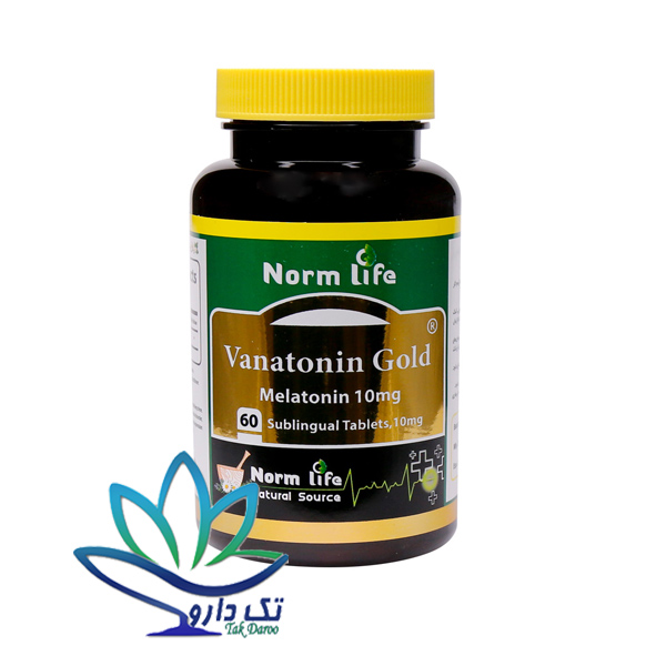قرص زیر زبانی واناتونین گلد 10 میلی گرم نورم لایف 60 عدد