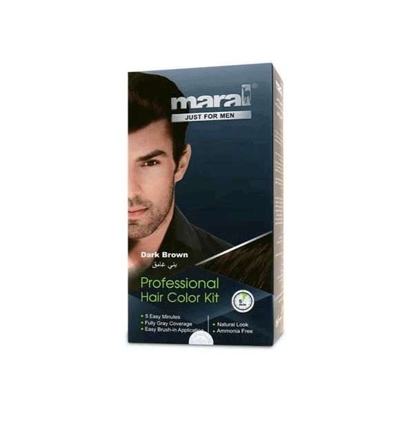کیت رنگ موی مردانه قهوه ای مشکی مارال maral