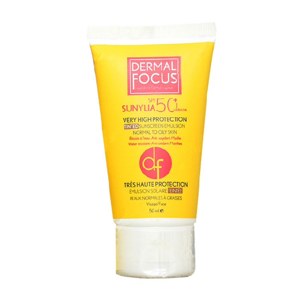 امولسیون ضدآفتاب سانیلیا رنگی درمال فوکوس