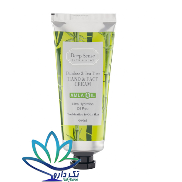 کرم مرطوب کننده دست و صورت دیپ سنس حاوی بامبو 60 میلی لیتر