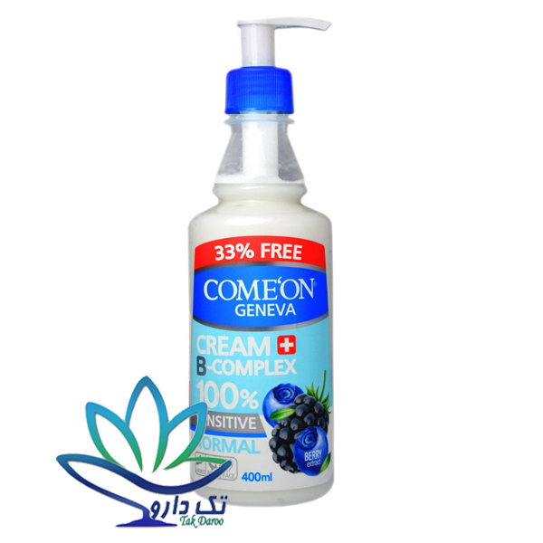 کرم مرطوب کننده کامان مدل NORMAL حجم 400 میلی لیتر