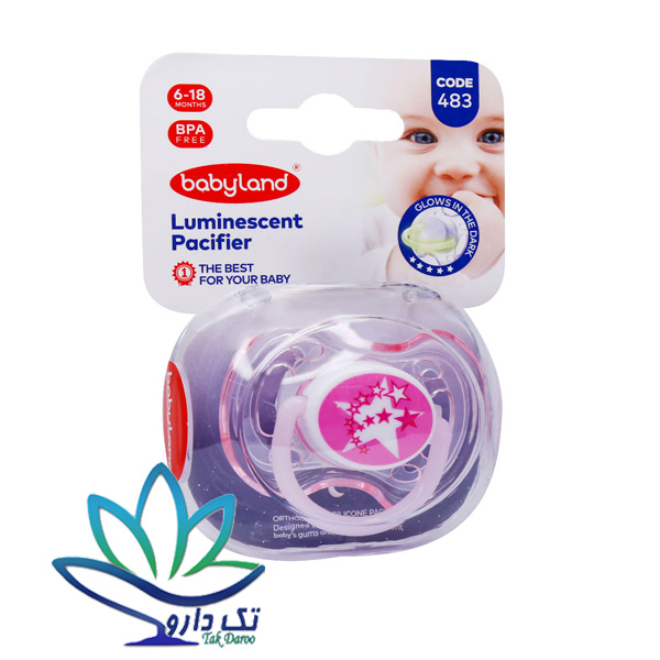 پستانک النا شب تاب طرح ستاره بی بی لند پستانک النا شب تاب طرح ستاره بی بی لند