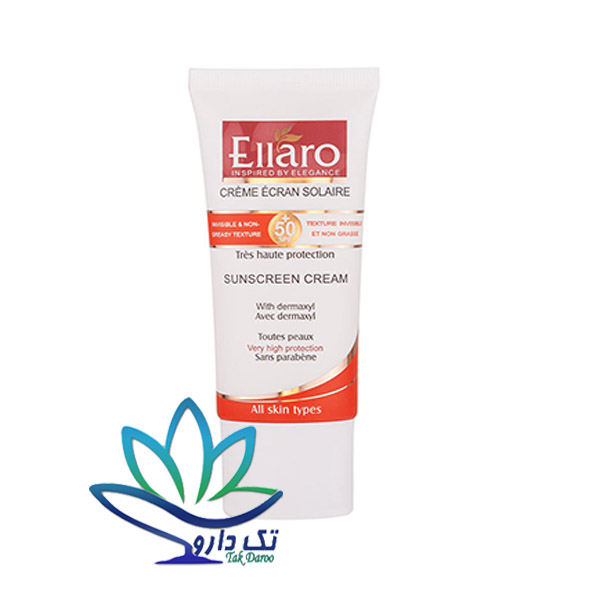کرم ضد آفتاب بی رنگ الارو SPF 50 انواع پوست 50 میلی لیتر کرم ضد آفتاب بی رنگ الارو SPF 50 انواع پوست 50 میلی لیتر
