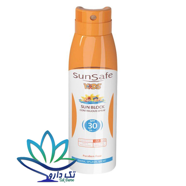 اسپری ضد آفتاب کودکان SPF30 سان سیف