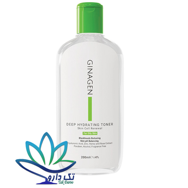 تونر رطوبت رسان عمیق ژیناژن مخصوص پوست چرب و مختلط حجم 200 میلی لیتر تونر رطوبت رسان عمیق ژیناژن مخصوص پوست چرب و مختلط حجم 200 میلی لیتر
