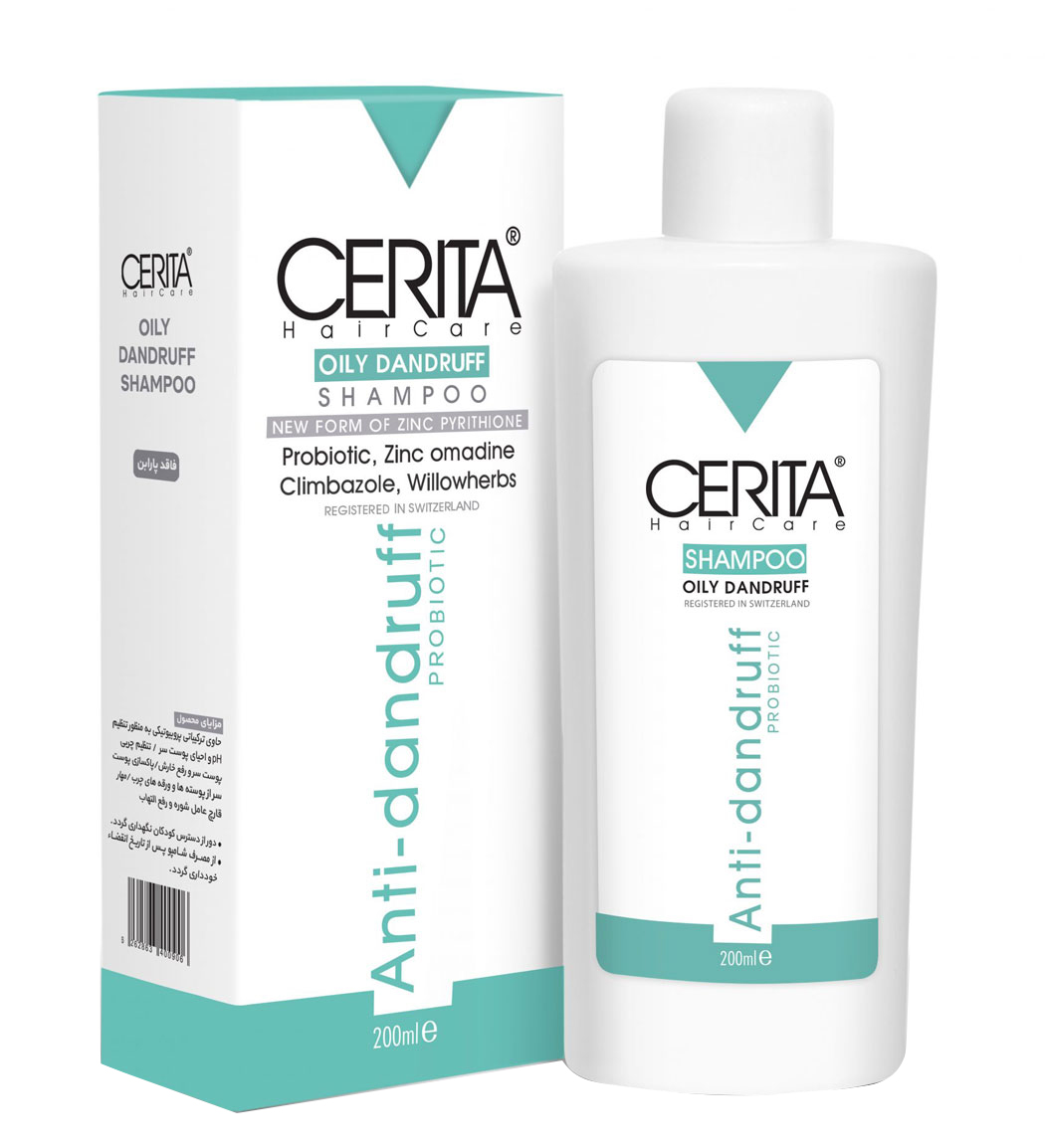 شامپو ضد شوره مناسب موهای چرب سریتا 200 میلی لیتر شامپو ضد شوره مناسب موهای چرب سریتا 200 میلی لیتر