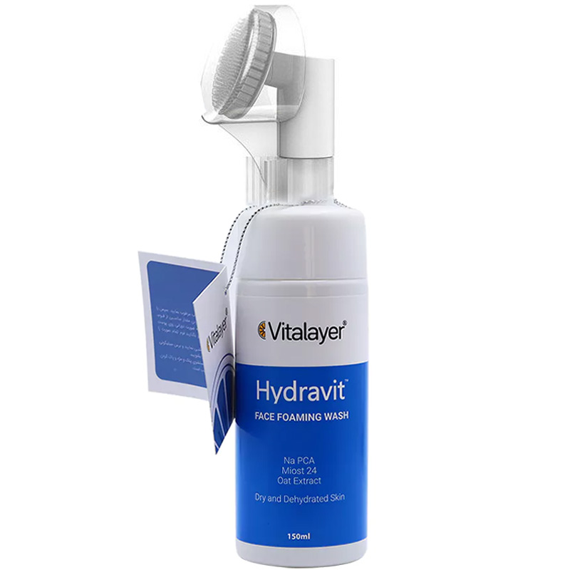 فوم شستشوی صورت پوست خشک هیدراویت ویتالیر 150 میلی لیتر فوم شستشوی صورت پوست خشک هیدراویت ویتالیر 150 میلی لیتر