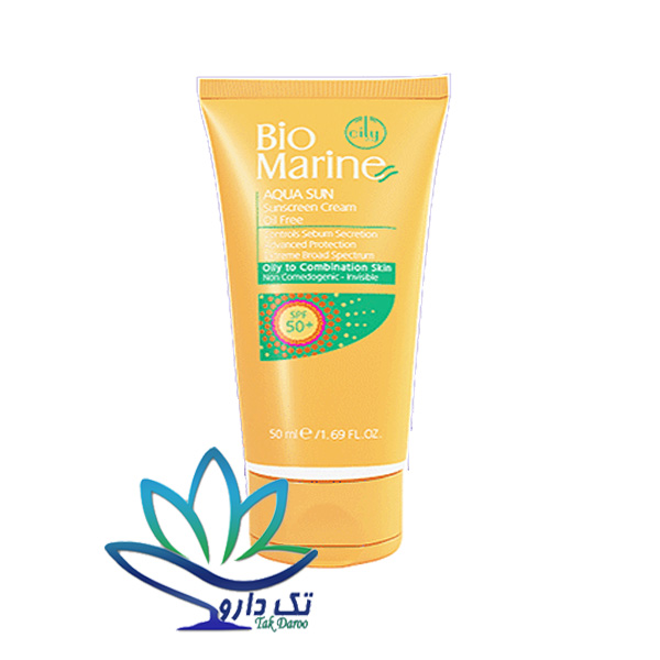 ضد آفتاب بی رنگ فاقد چربی SPF50 بایومارین ضد آفتاب بی رنگ فاقد چربی SPF50 بایومارین