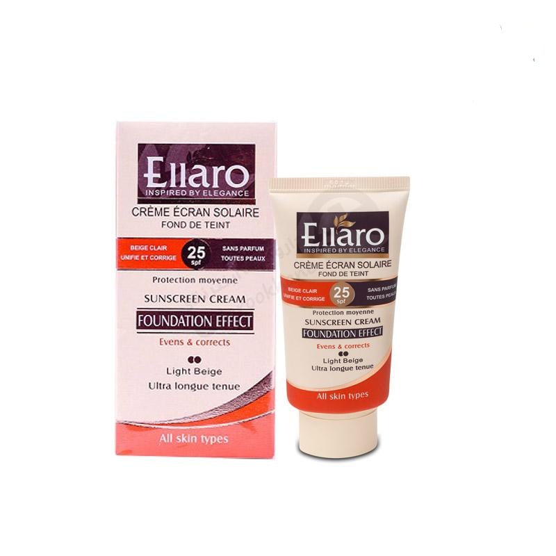 ضد آفتاب با پوشش کرم پودری بژ طبیعی SPF25 الارو