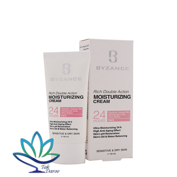 کرم آبرسان پوست خشک و حساس بیزانس 40 میلی لیتر