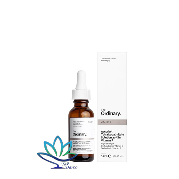 سرم آسکوربیل تترا ایزوپالمیتات 20 درصد در ویتامین F اوردینری 30 میلی لیتر