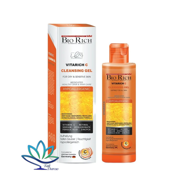 ژل شستشو بایو ریچ مدل ویتاریچ حاوی ویتامین سی مناسب برای انواع پوست ژل شستشو بایو ریچ مدل ویتاریچ حاوی ویتامین سی مناسب برای انواع پوست