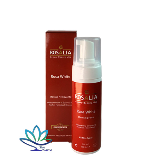 فوم پاک کننده و روشن کننده رزا وایت رزالیا 150 میلی لیتر فوم پاک کننده و روشن کننده رزا وایت رزالیا 150 میلی لیتر