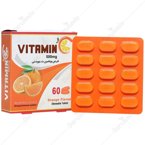 ویتامین سی جویدنی دنیا دارو (60 عددی) ویتامین سی جویدنی دنیا دارو (60 عددی)