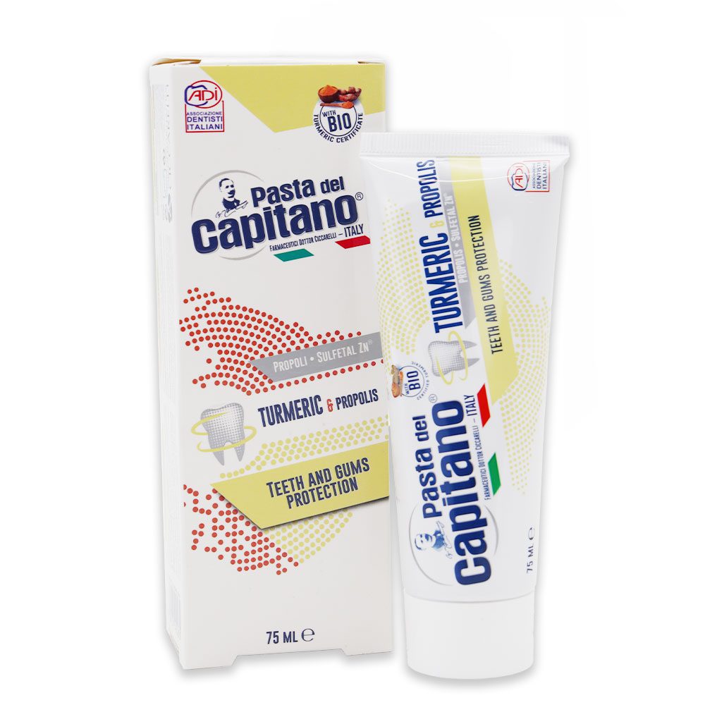 خمیر دندان زردچوبه پاستا دل کاپیتانو 75 میلی لیتر