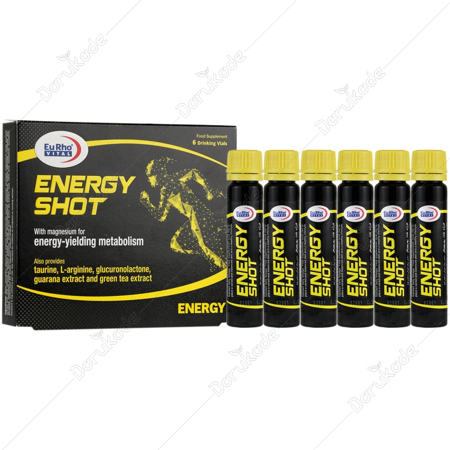 ویال خوراکی انرژی شات یوروویتال 6 عدد ویال خوراکی انرژی شات یوروویتال 6 عدد