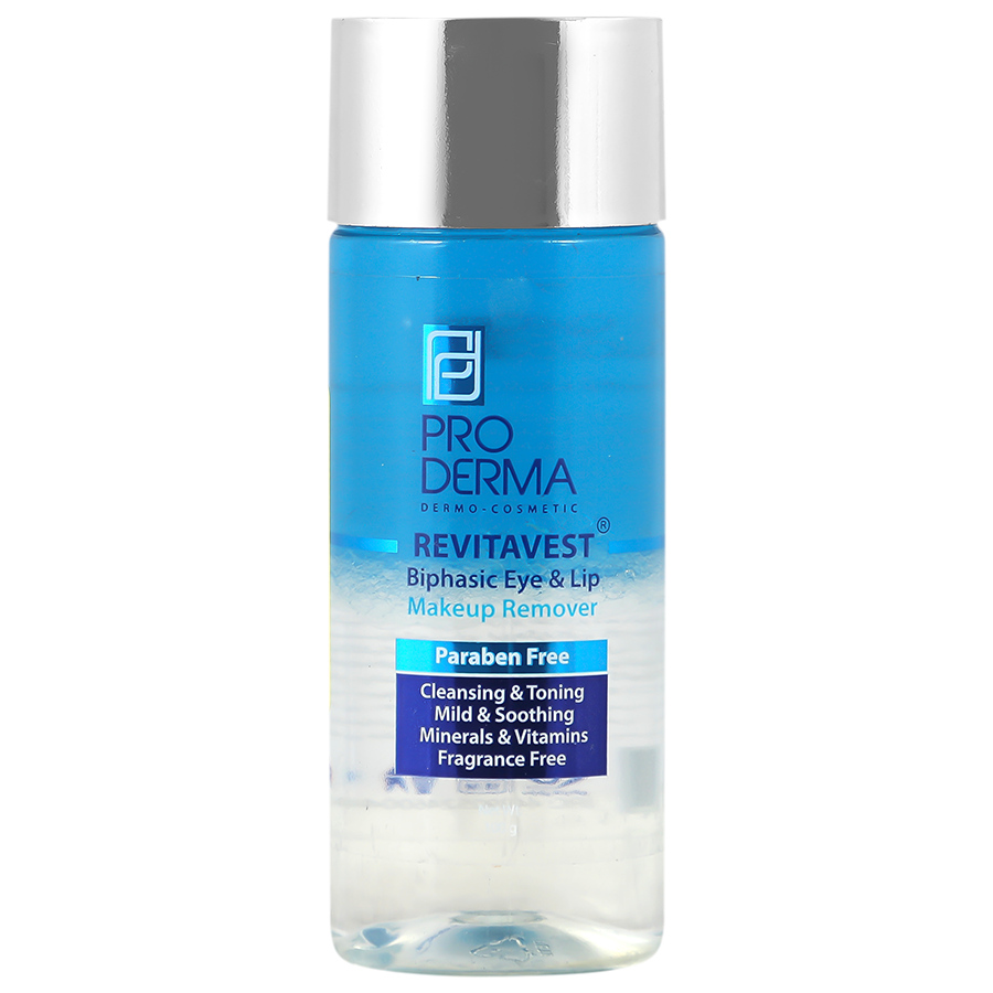 محلول دوفاز پاک کننده آرایش چشم و لب پرودرما 100 میلی لیتر پرودرما محلول دوفاز پاک کننده آرایش چشم و لب پرودرما 100 میلی لیتر پرودرما