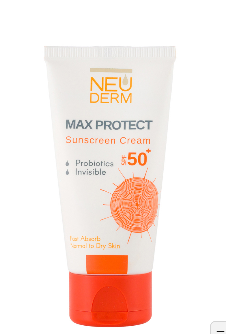 کرم ضد آفتاب مکس پروتکت بیرنگ اس پی اف 50 پوست نرمال تا خشک نئودرم کرم ضد آفتاب مکس پروتکت بیرنگ اس پی اف 50 پوست نرمال تا خشک نئودرم