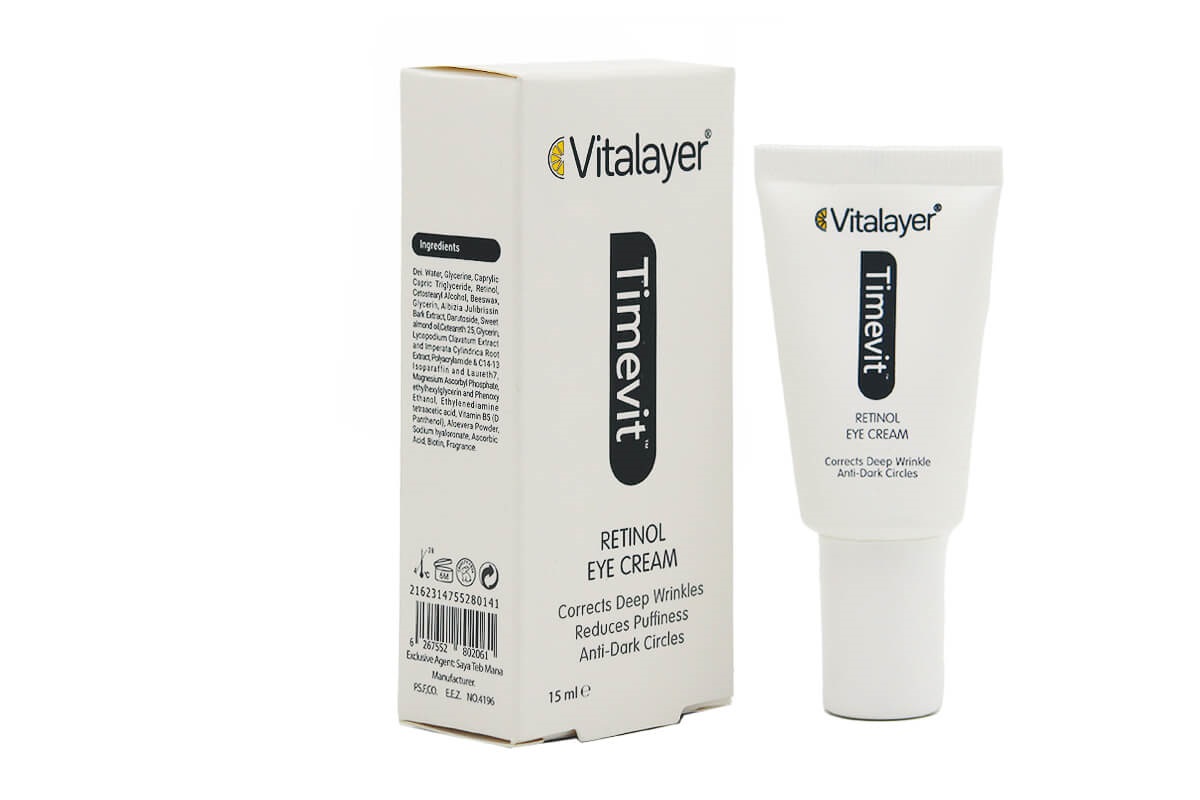 کرم دور چشم ضد چروک رتینول تایم ویت ویتالیر کرم دور چشم ضد چروک رتینول تایم ویت ویتالیر