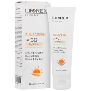  کرم ضد آفتاب SPF50 پوست نرمال و چرب لیپورکس